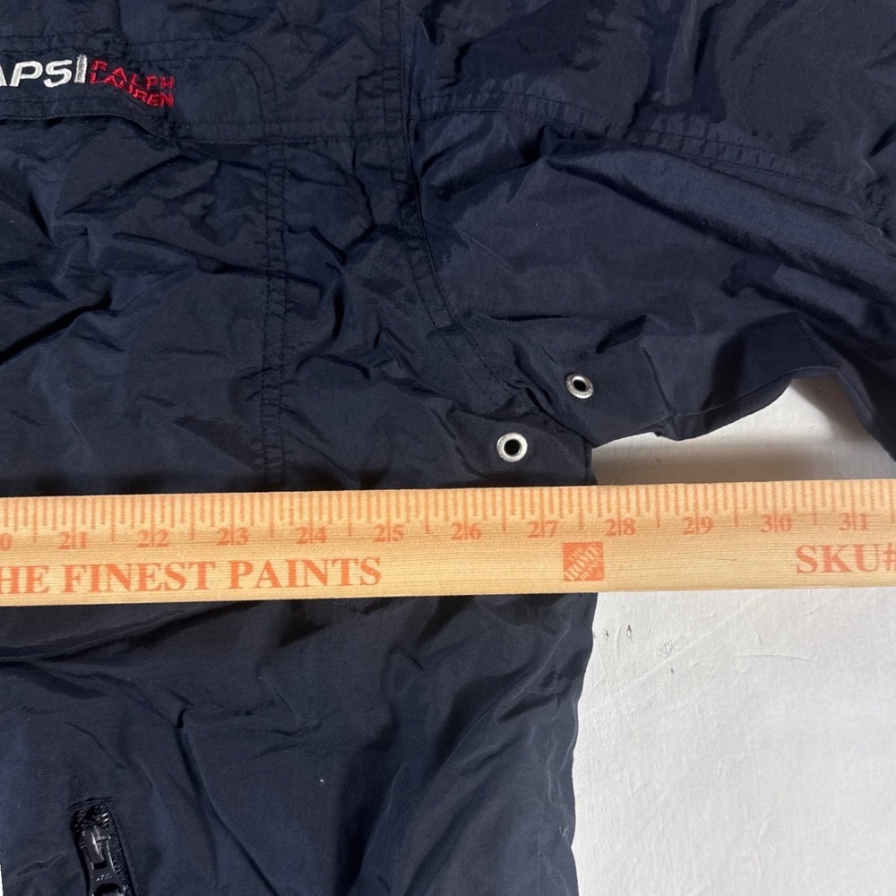 Chaps Ralph Lauren Anorak Mens XL Navy Vintage Nylon Windbreaker Rain Jacket - Picture 9 of 10